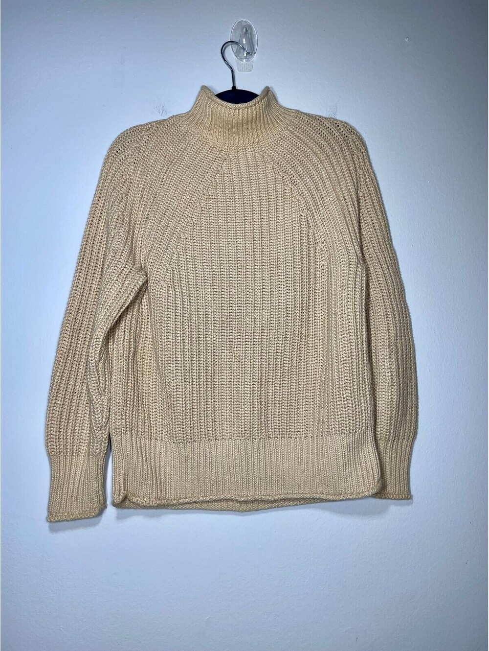 J. Crew Chunky SweaterTan Cotton Fisherman Knit Coquette XXS